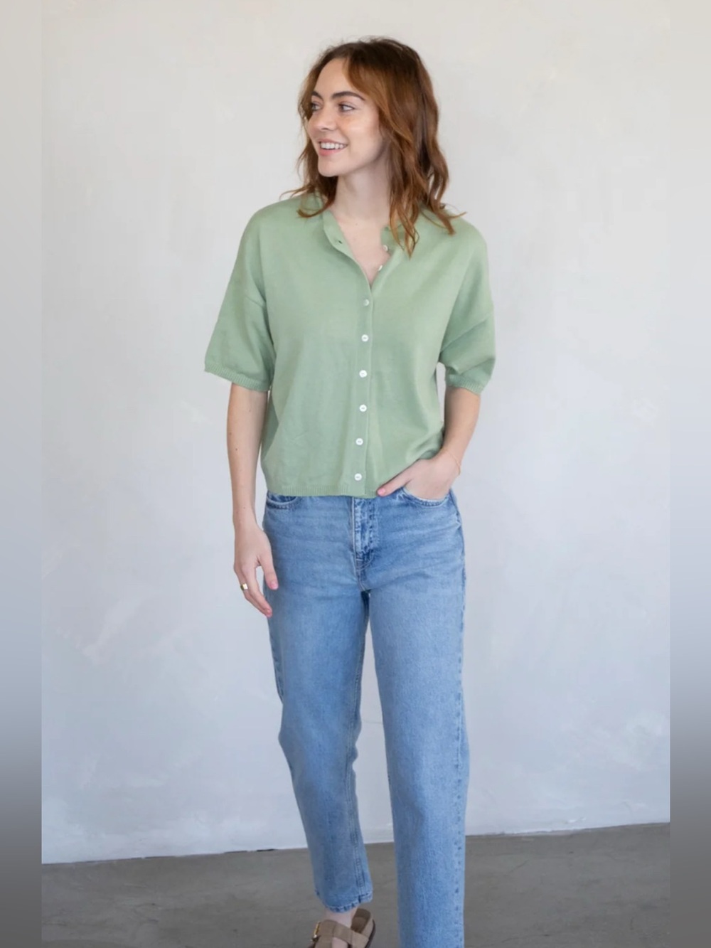 Things Between Toby Rollneck Half-Sleeve Cardigan - Picture 11 of 11